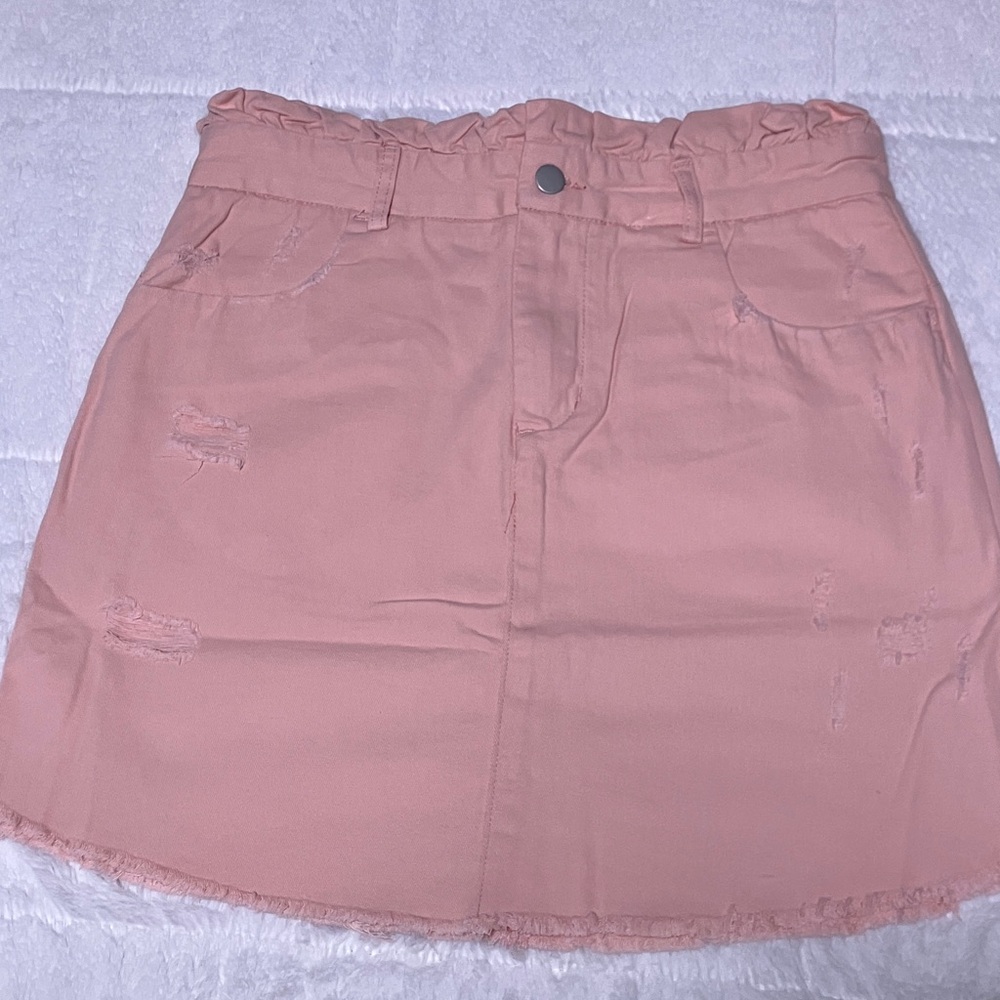 Hayden Blush Pink Ruffled Mini Skirt